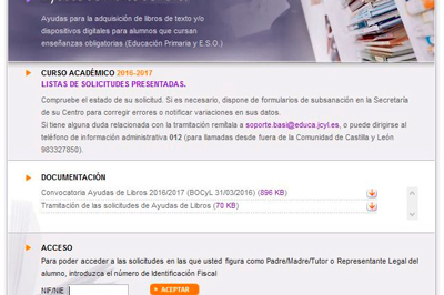Ayuda de libros 2016-2017