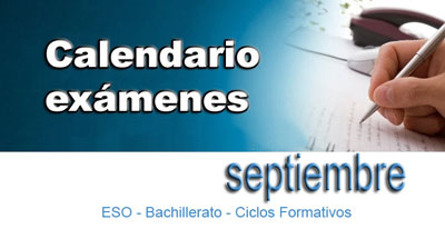 Exámenes de Septiembre 2017