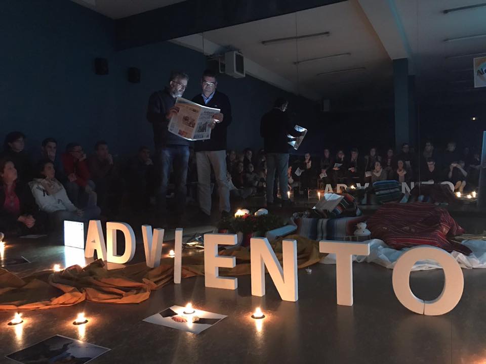 Celebración de Adviento de profesores.