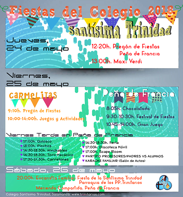 Fiestas del Colegio 2018. Santísima Trinidad