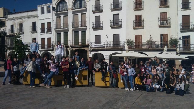 De paseo por Cáceres, mejor con los amigos!
