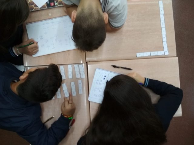 Dominó de fracciones. Aprende Mates jugando